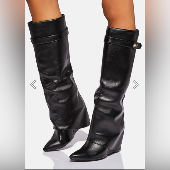 Azelia Wang Fold Over Boot 6.5 Womens - Picture 2 of 2